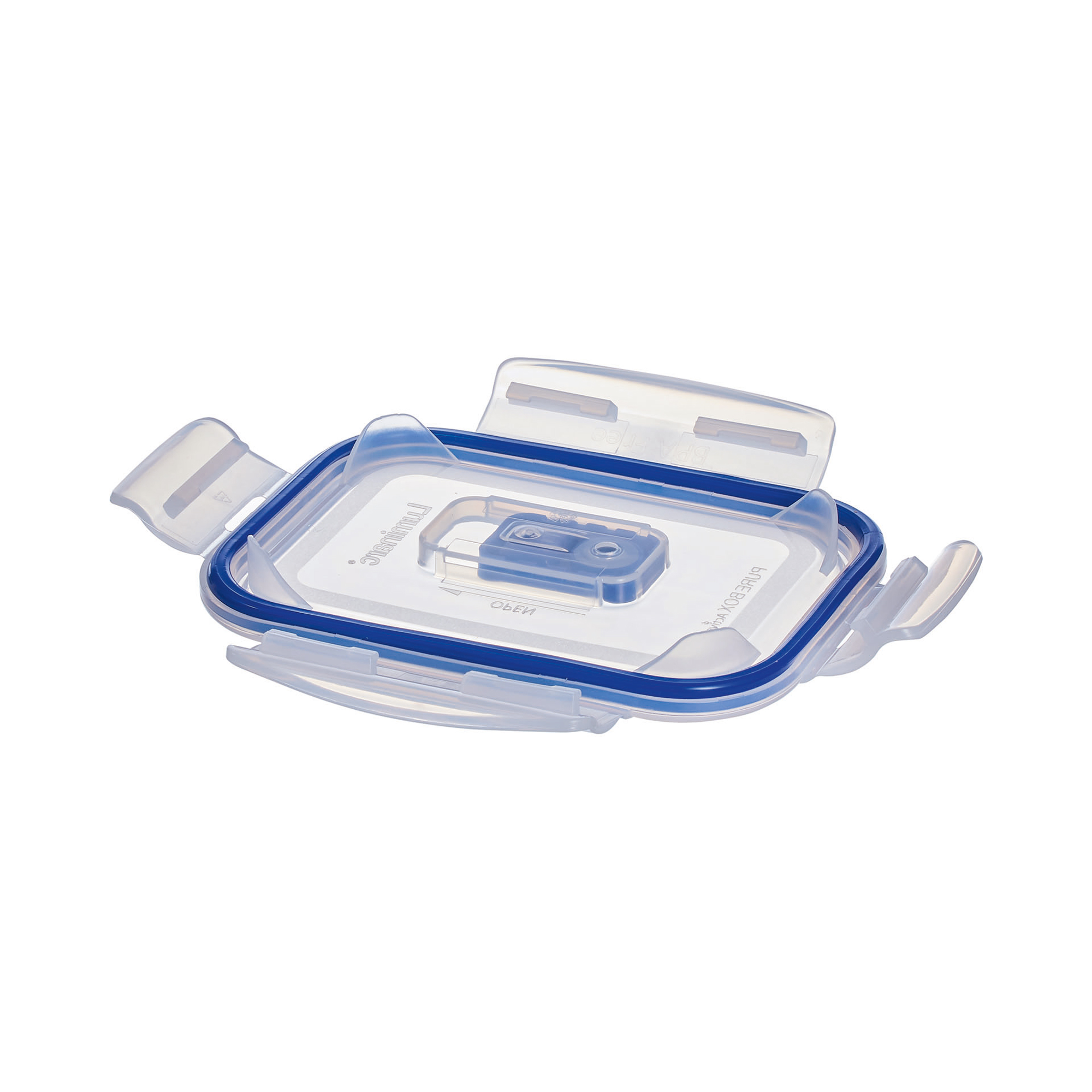 Sada 3 skleněných nádobek s taškou na oběd Pure Box Active Blue LUMINARC