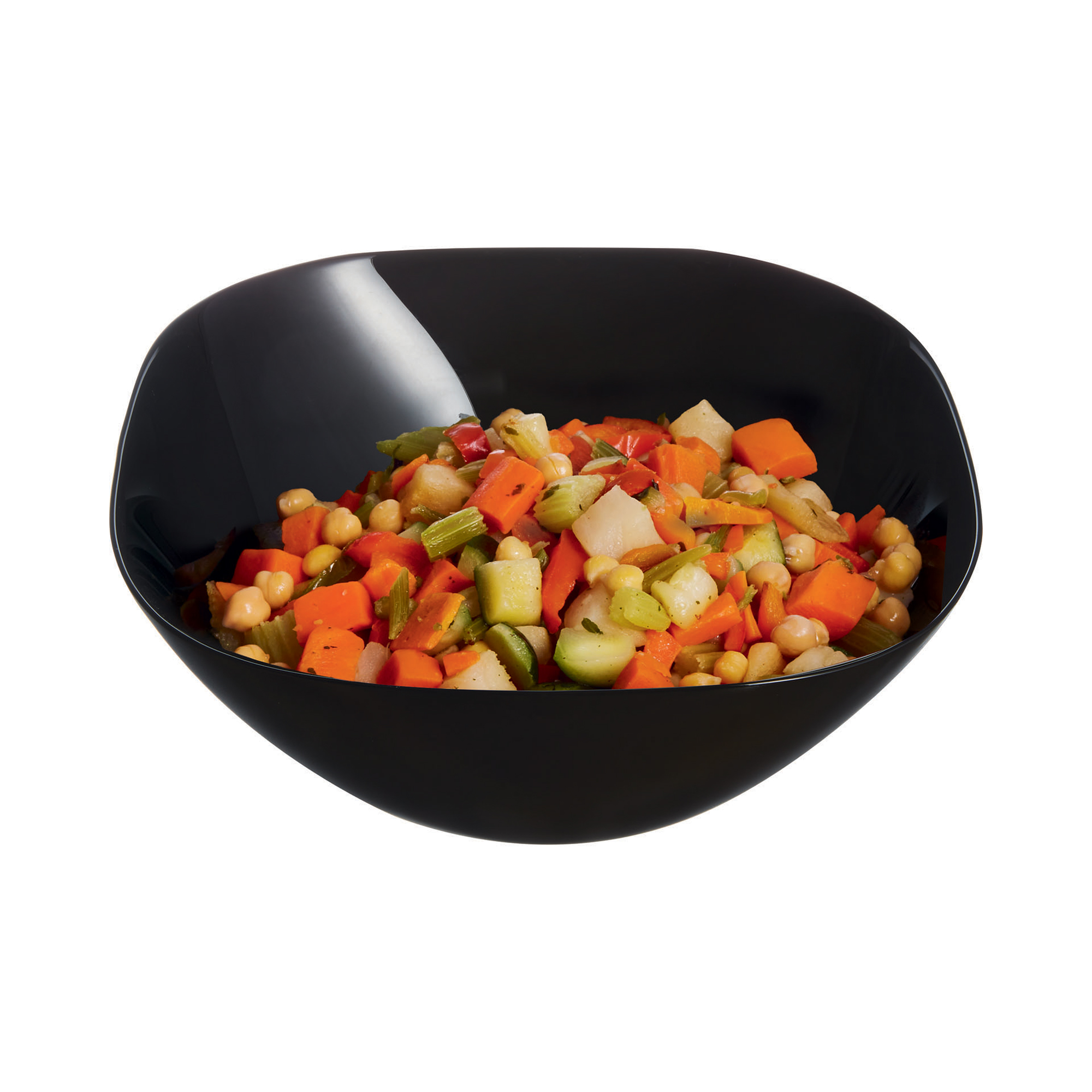 Salatschüssel quadratisch Carine Black 27 cm LUMINARC