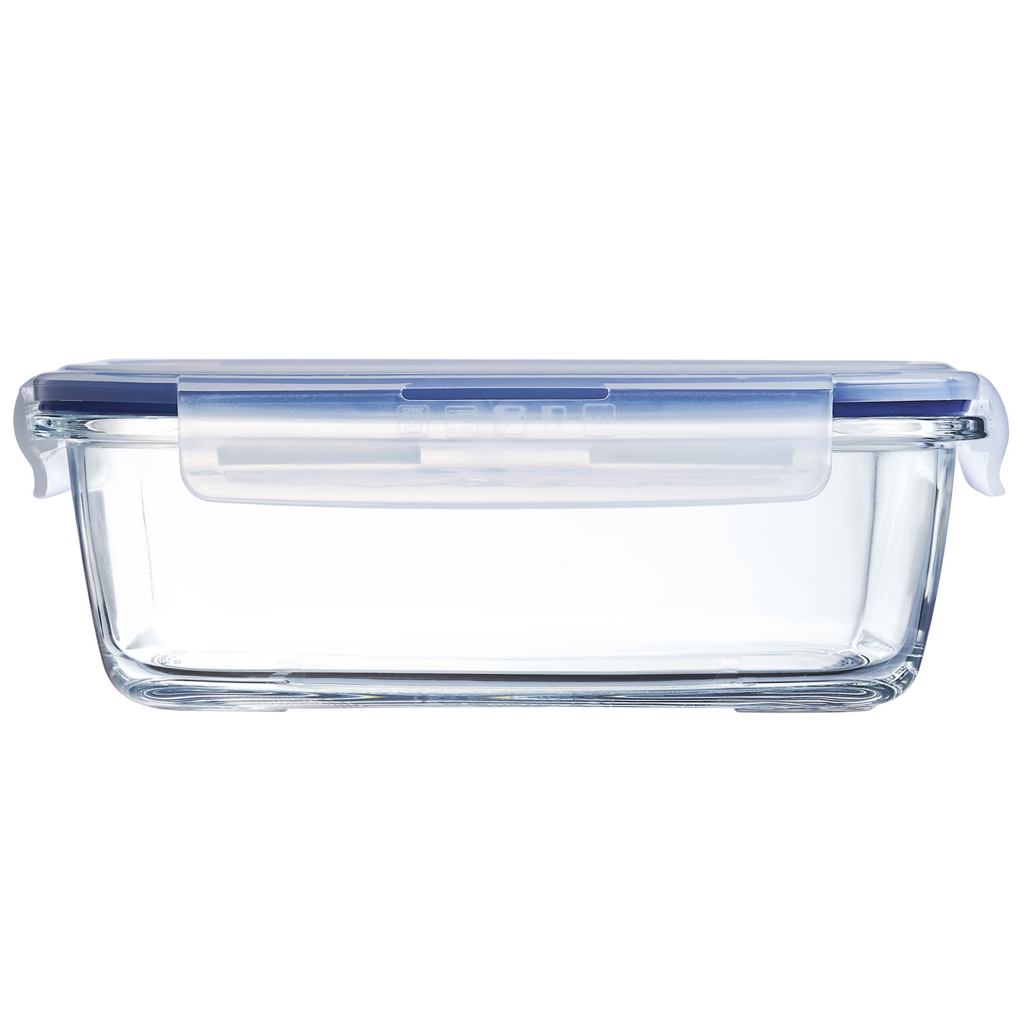Sada 3 skleněných nádobek s taškou na oběd Pure Box Active Blue LUMINARC