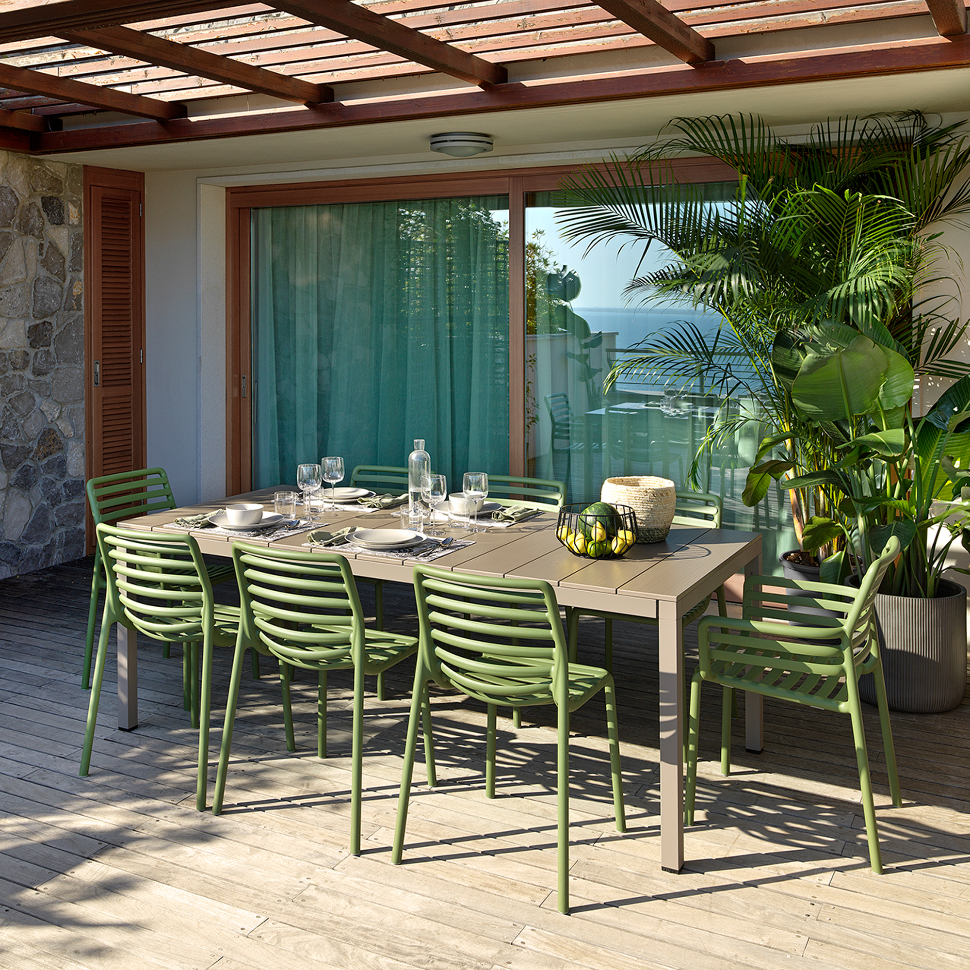 Sedia monoblocco Doga Bistrot Agave NARDI