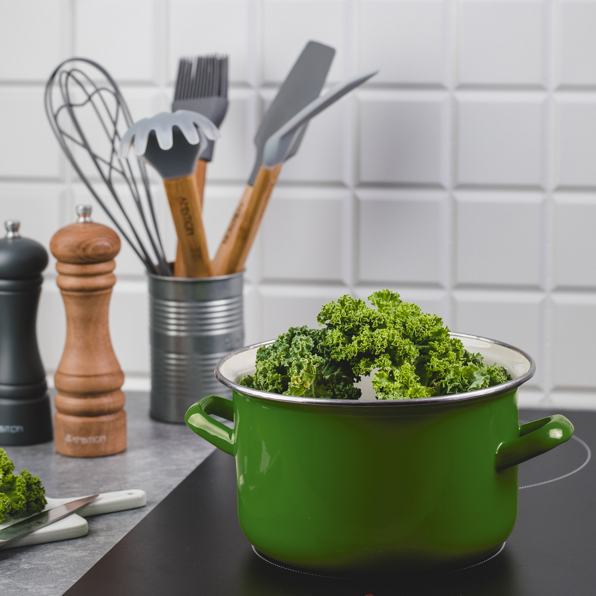 Pentola smaltata verde 18 cm 2,6 l Induzione EMALIA OLKUSZ