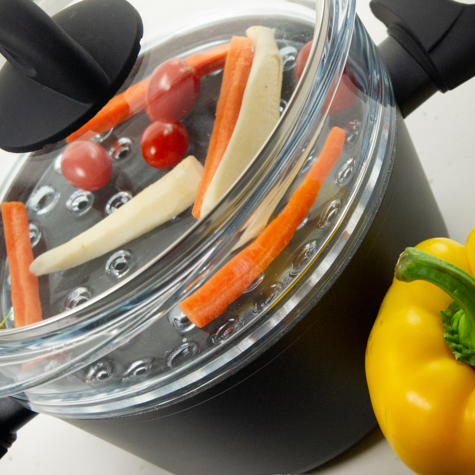 Parní hrnec Granite se dvěma síty a poklicí 20 cm AMBITION