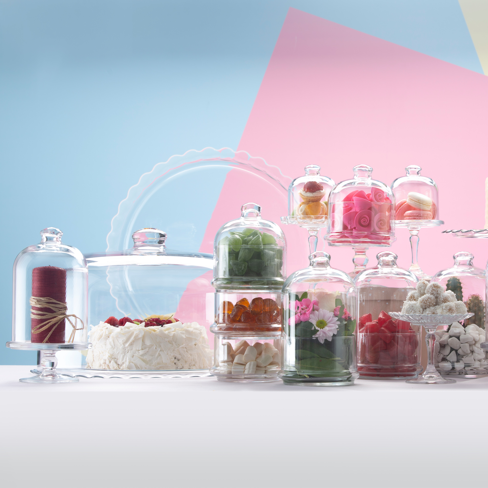 Sklenená trojposchodová nádobka Villa Patisserie 26,1 cm PASABAHCE