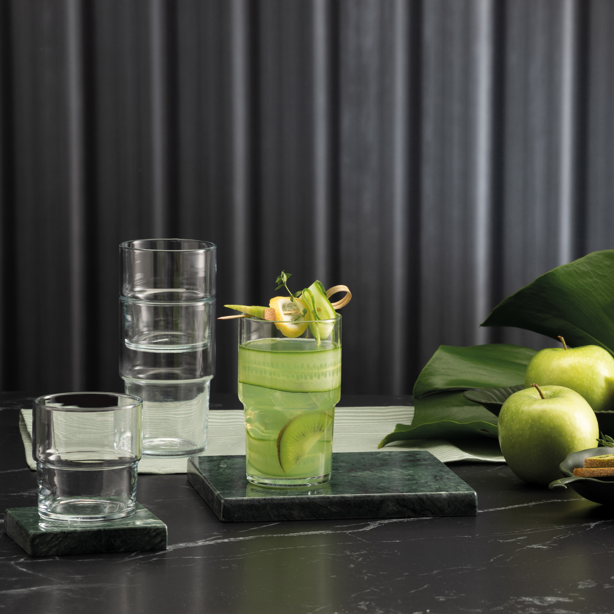 Set om 6 glas härdat Hill 300 ml PASABAHCE