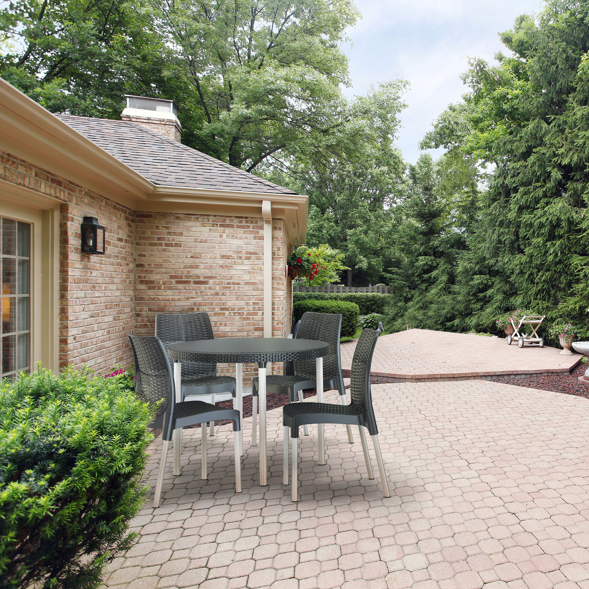 Zestaw mebli ogrodowych Jersey grafitowy KETER