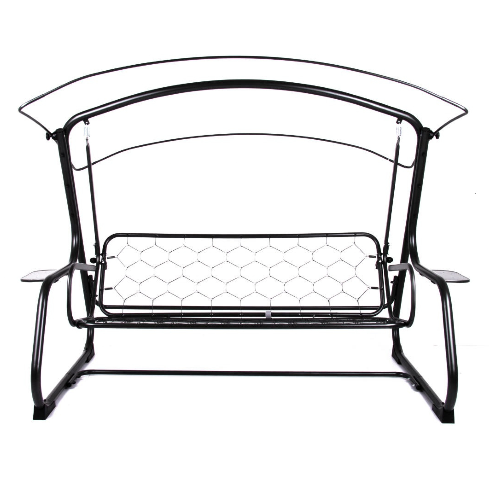 Zahradní houpačka Ravenna Black Editon s bočními stolky H024-04IB PATIO