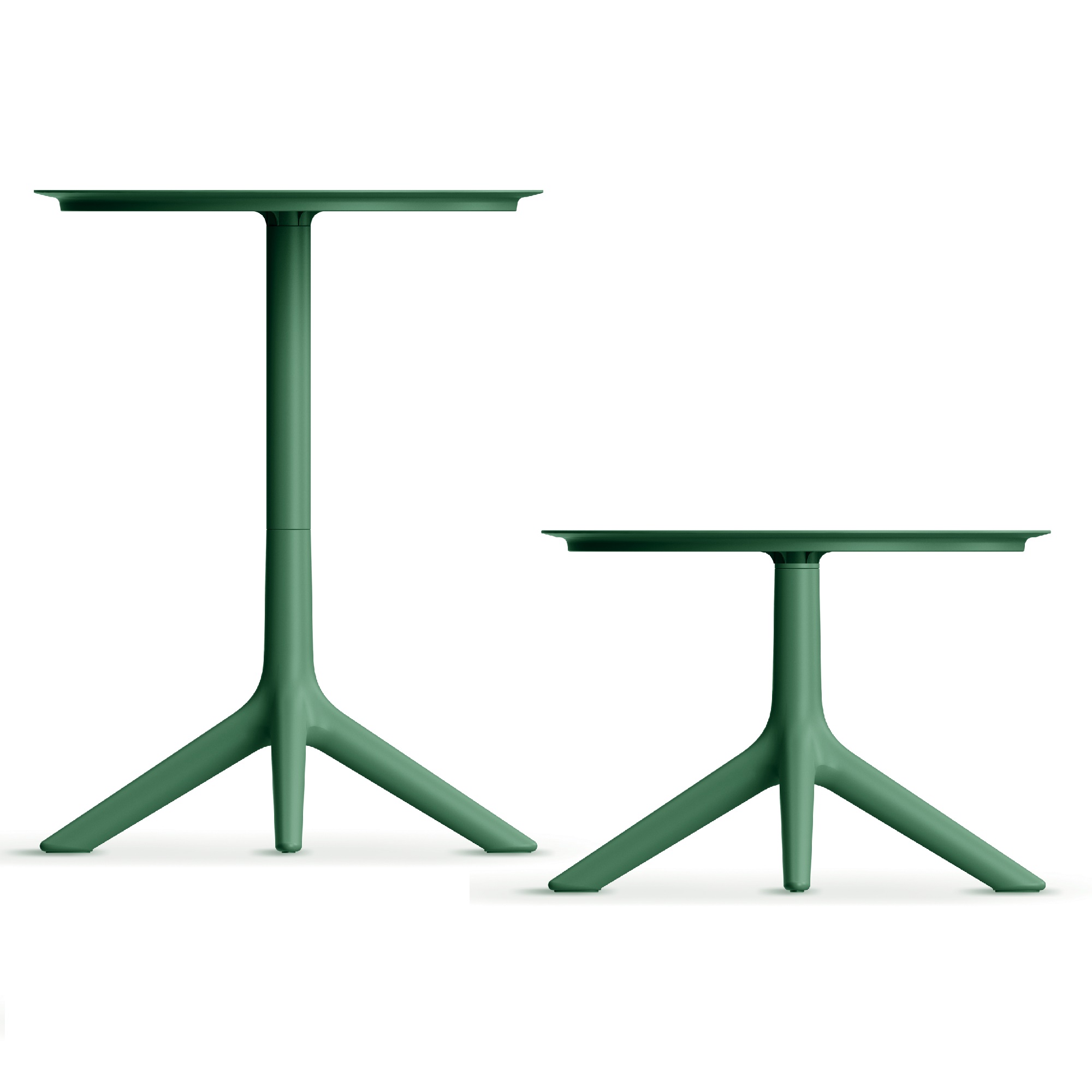 Plastový zahradní stůl Rimo Pine Green fi 57 cm FERNE