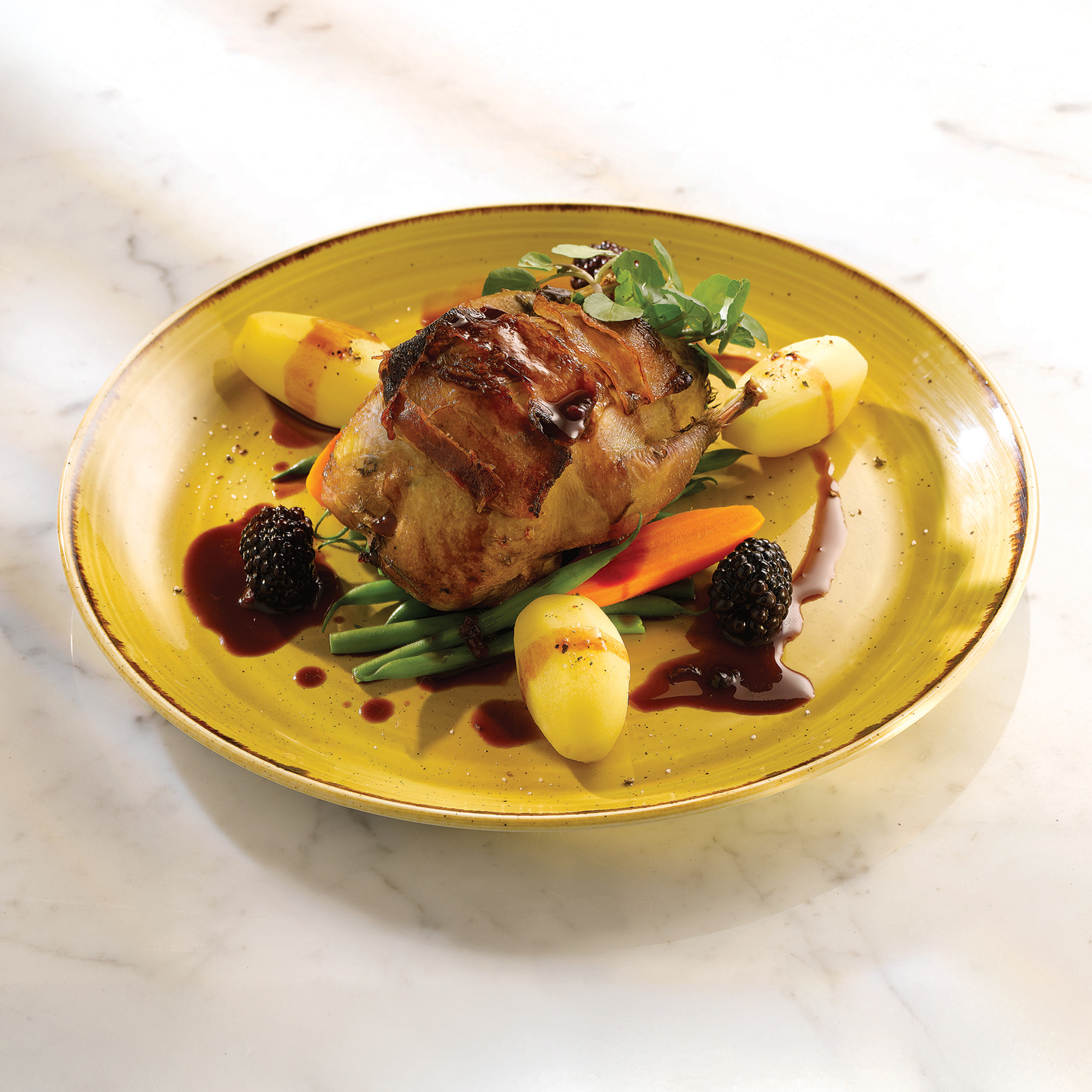 Talerz obiadowy coupe Mustard Seed Yellow 32,4 cm CHURCHILL