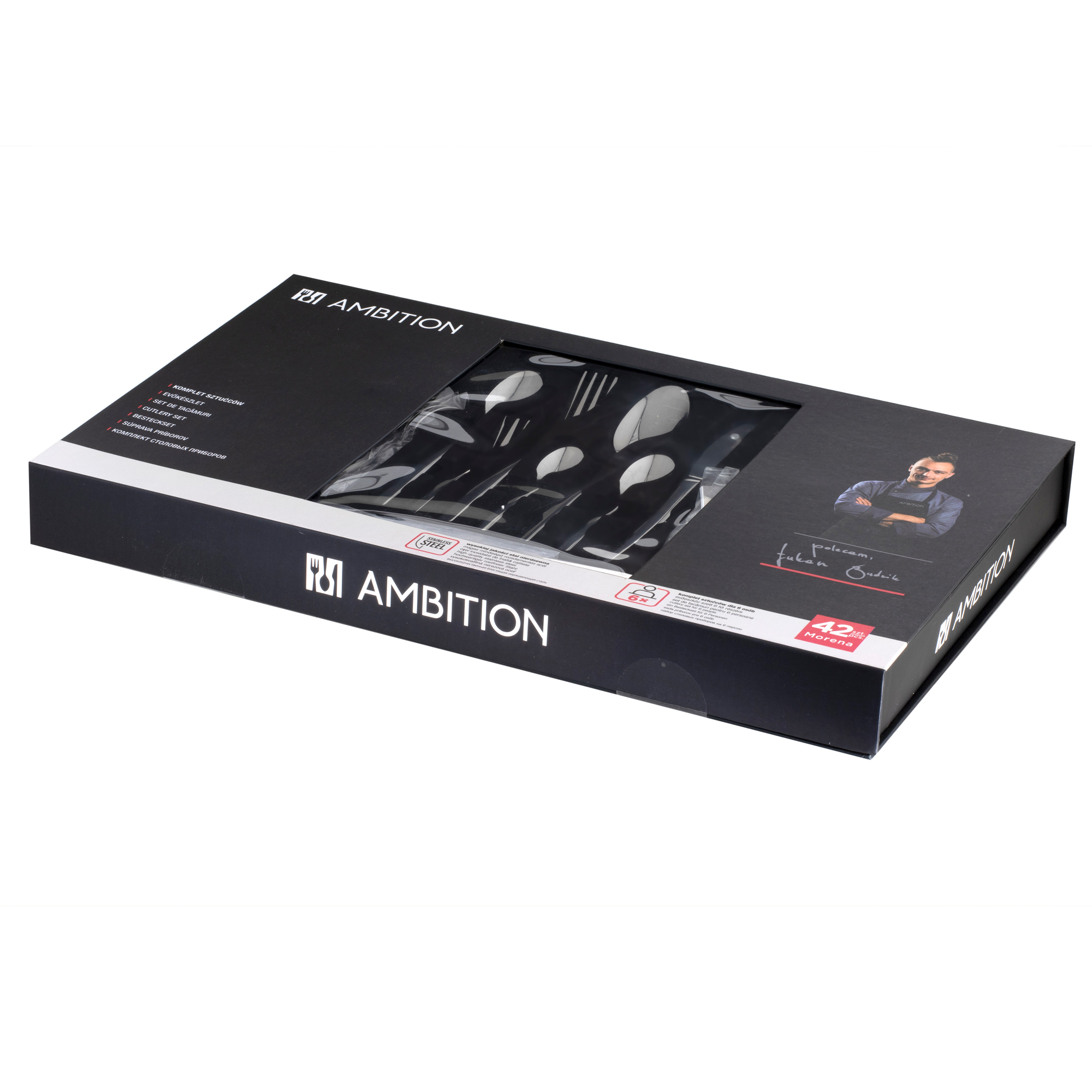 Komplet sztućców Morena 42-elementowy AMBITION