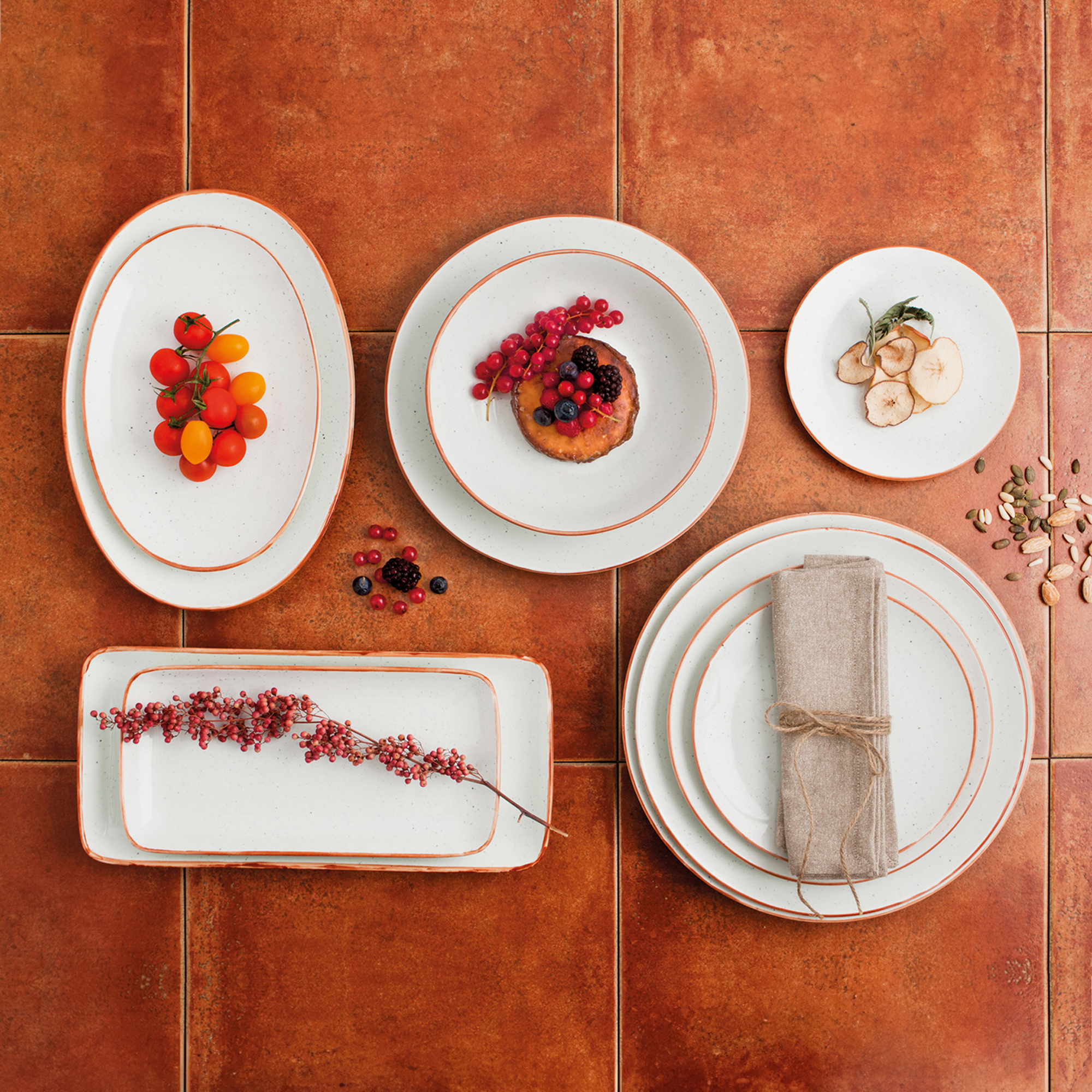 Dinner plate / Serving dish Terra Arena 29 cm white ARIANE