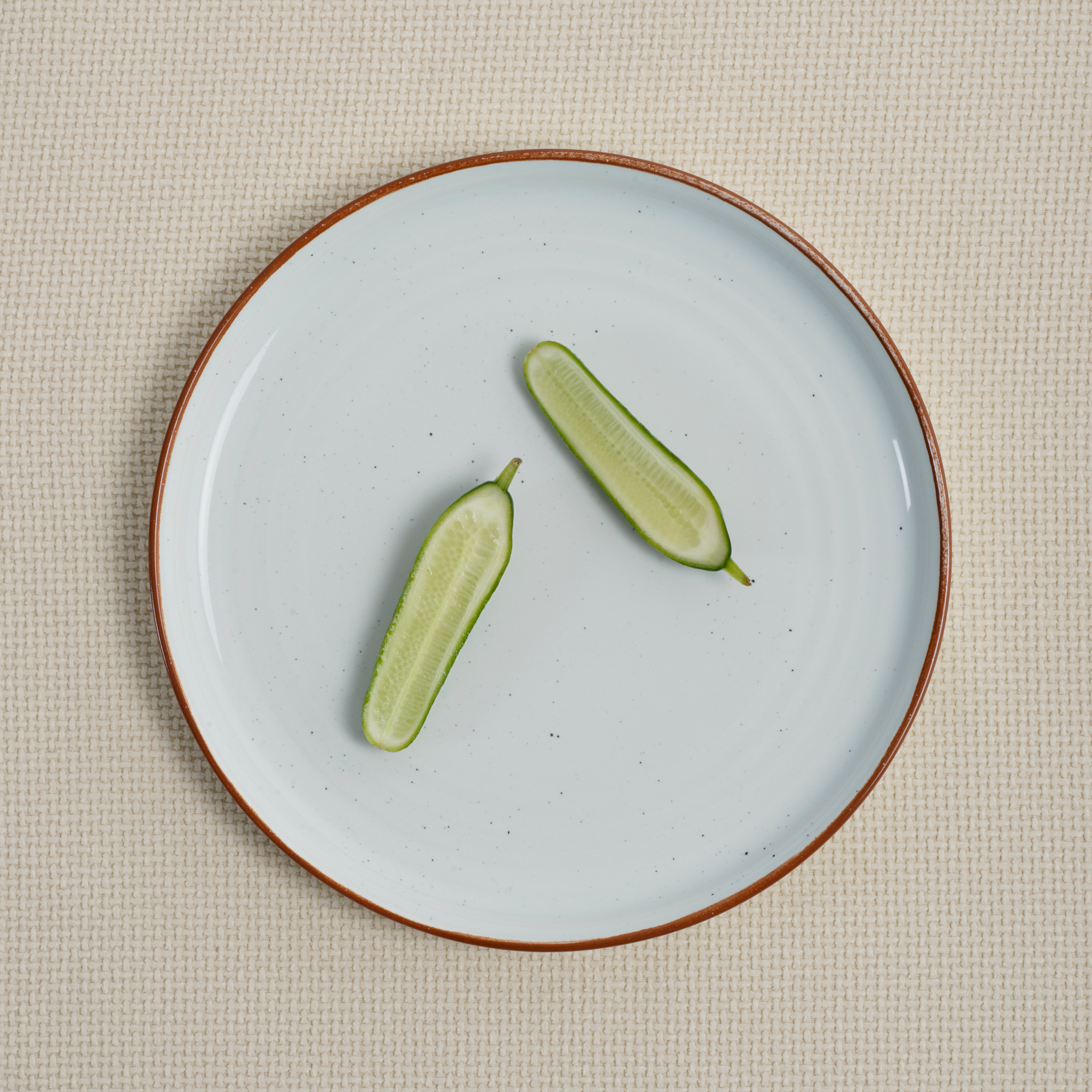 Talerz deserowy Terra Arena 21 cm biały ARIANE