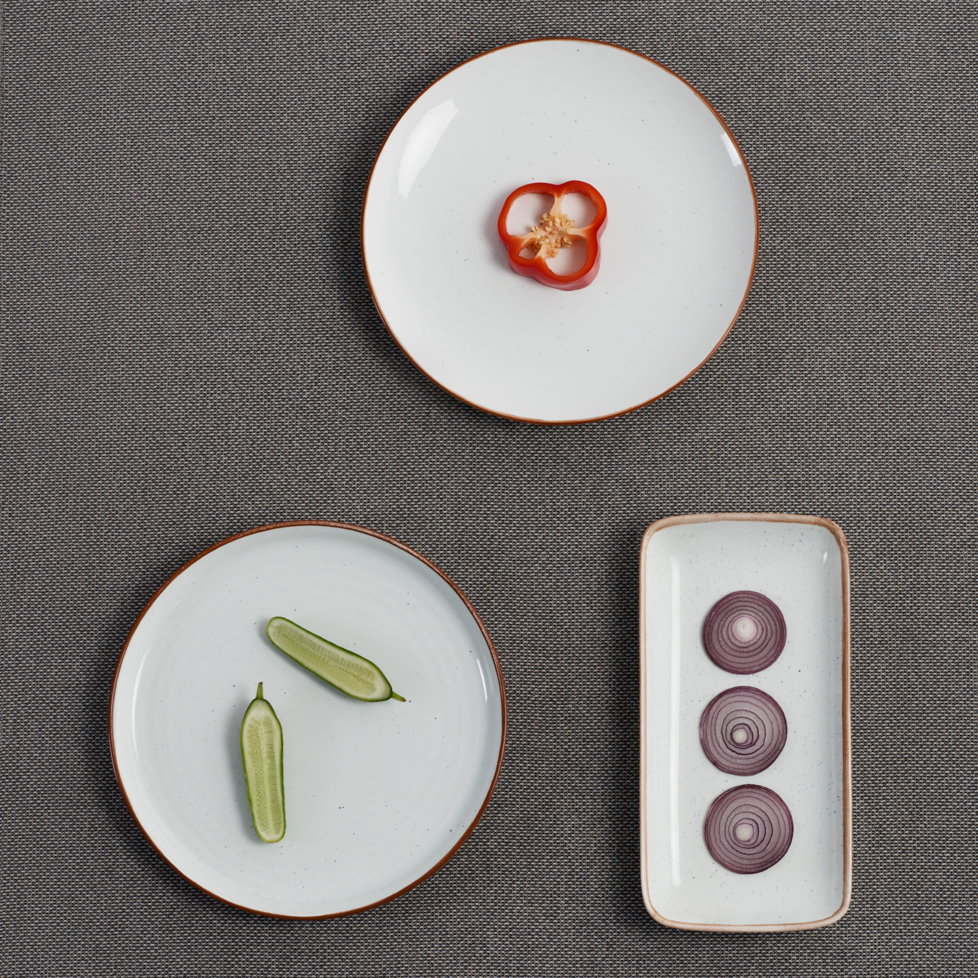 Talerz deserowy Terra Arena 21 cm biały ARIANE