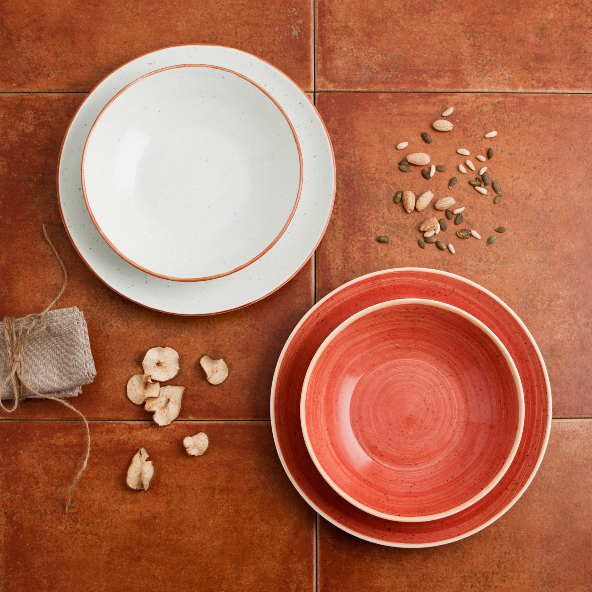 Piatto fondo calotte Terra Red 26 cm ARIANE