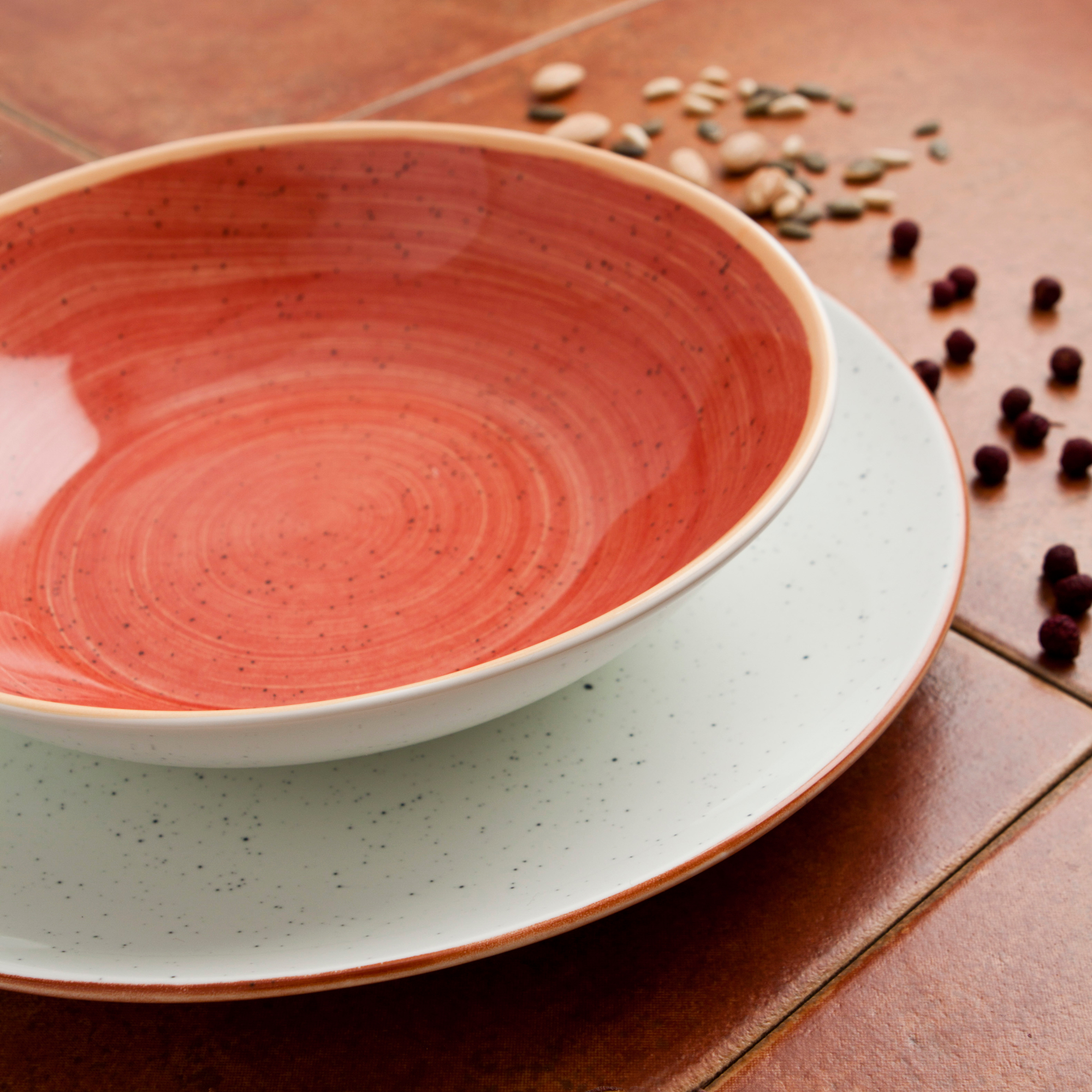 Piatto fondo calotte Terra Red 26 cm ARIANE