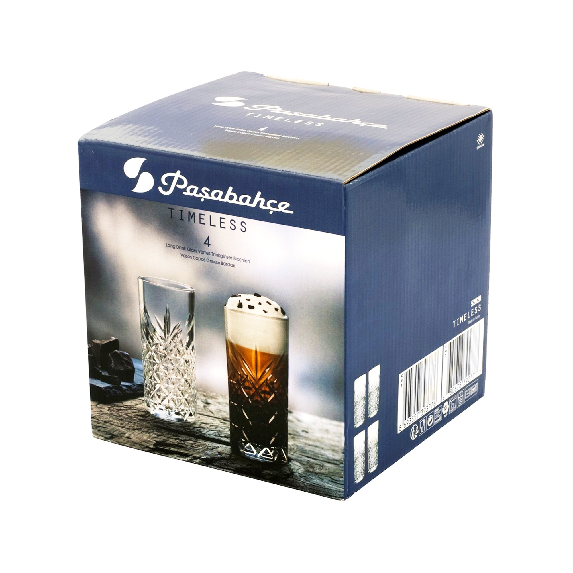 Sada 4 vysokých pohárov Timeless 450 ml PASABAHCE