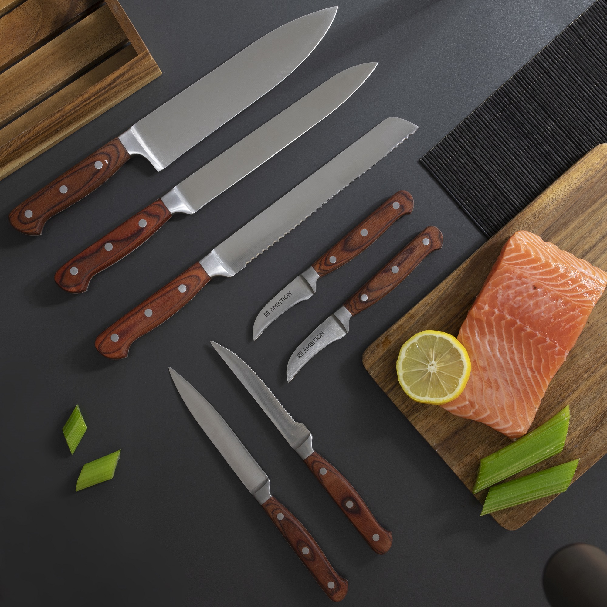 Nůž na pečivo Titanium 20 cm AMBITION