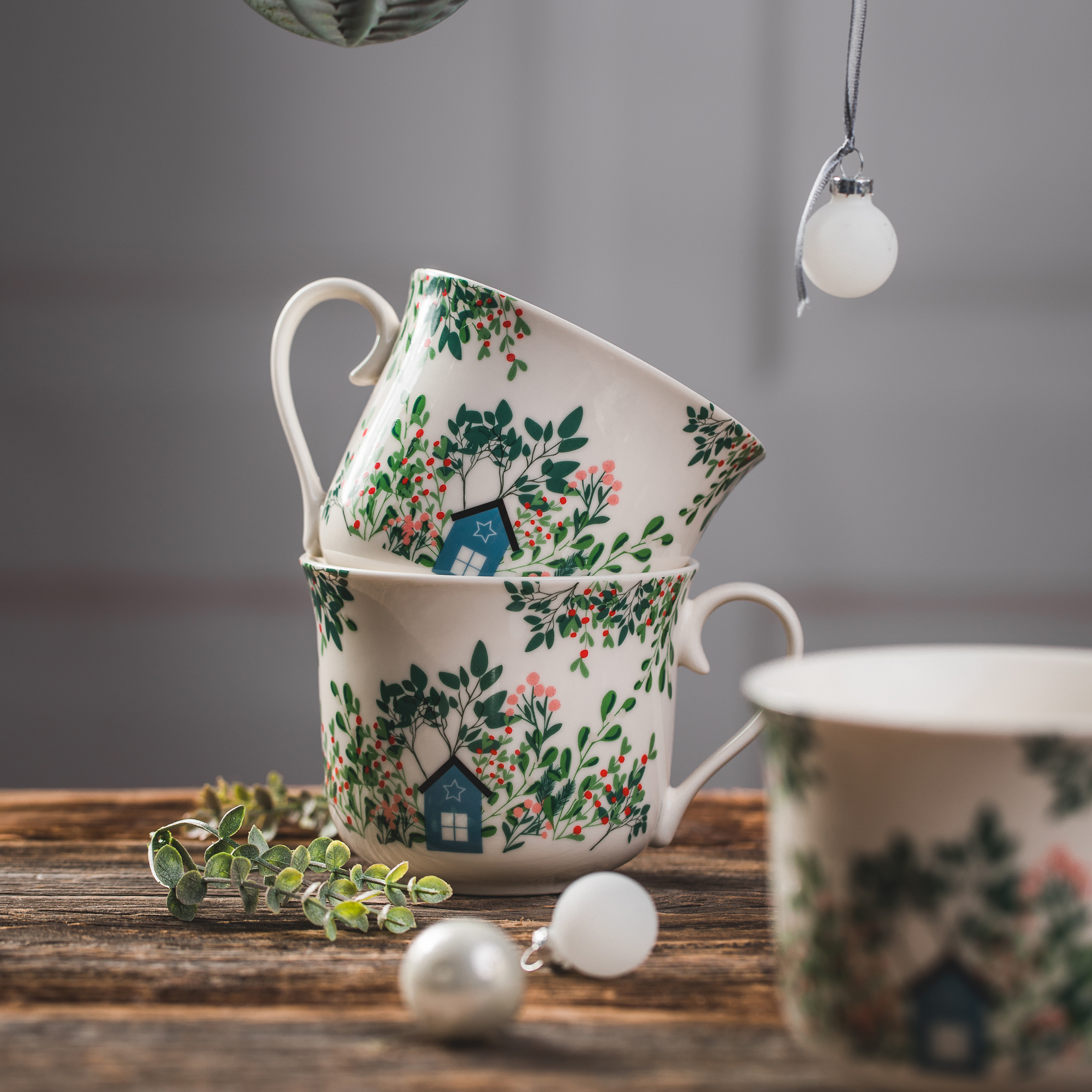 Tasse mit Untertasse  450 ml Greenery  AMBITION