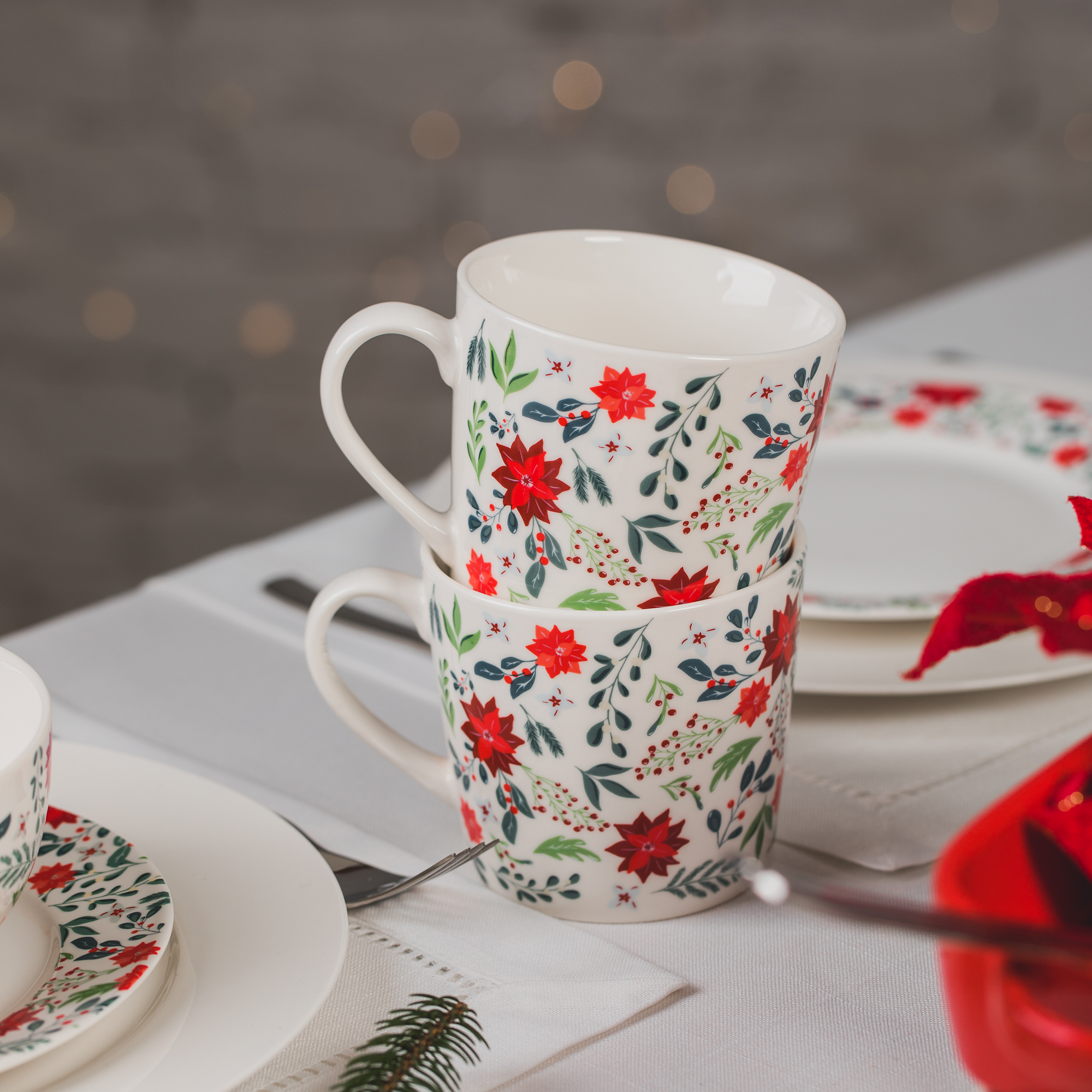 Tazza di porcellana Holly 40 cl AMBITION