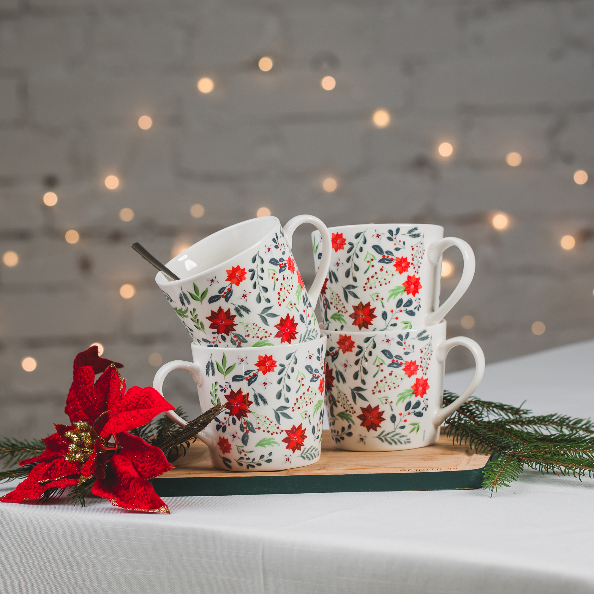 Tazza di porcellana Holly 40 cl AMBITION