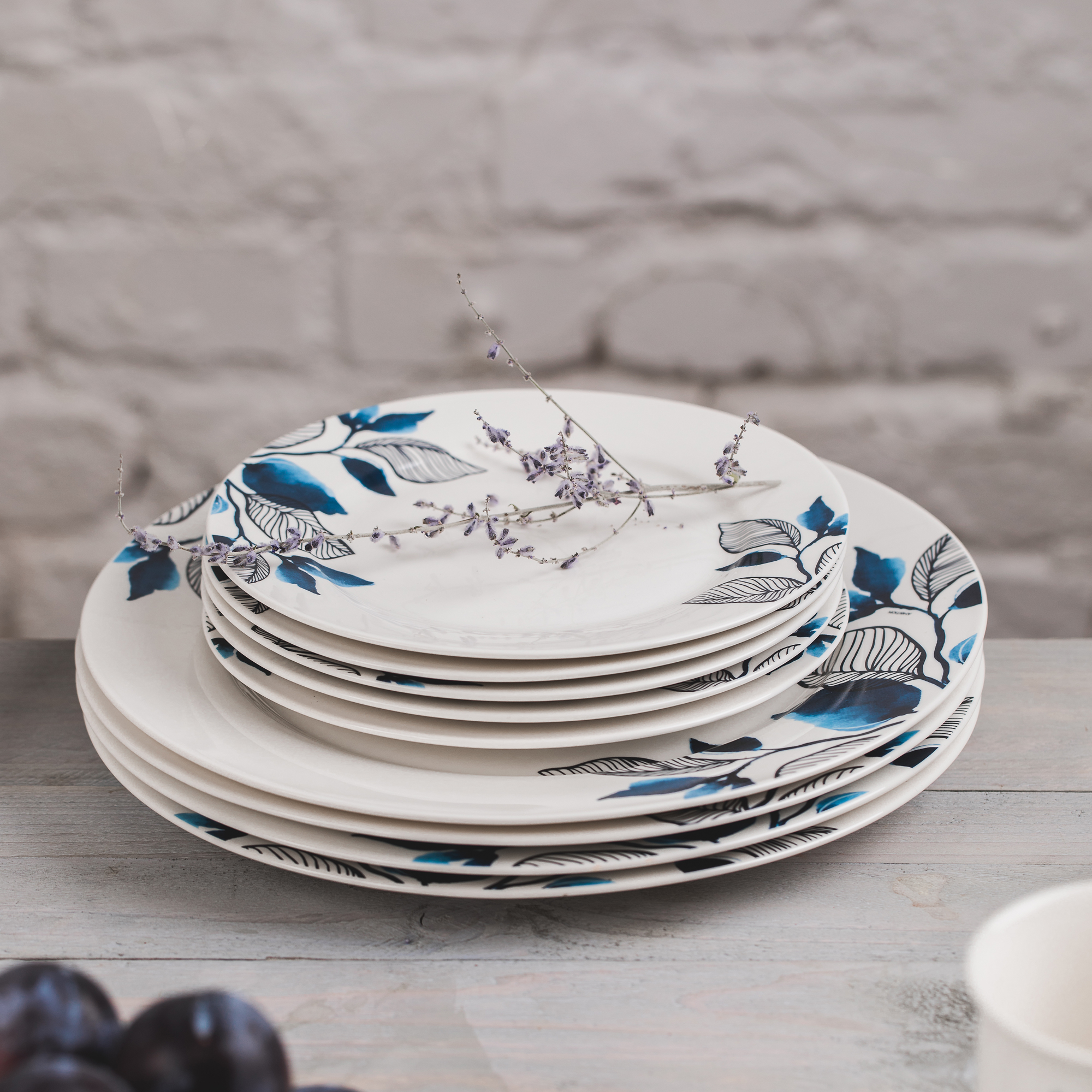 Dessert plate Blue Flower 19 cm AMBITION