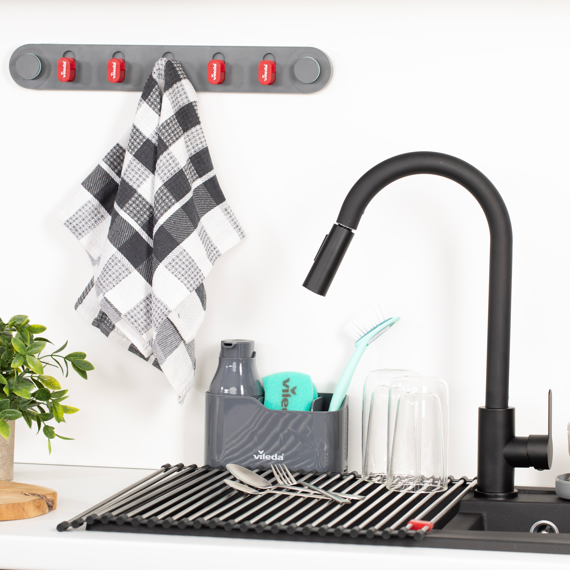 Rolovací odkvapkávač na riad Easy Kitchen 45 x 40 cm VILEDA by Dajar