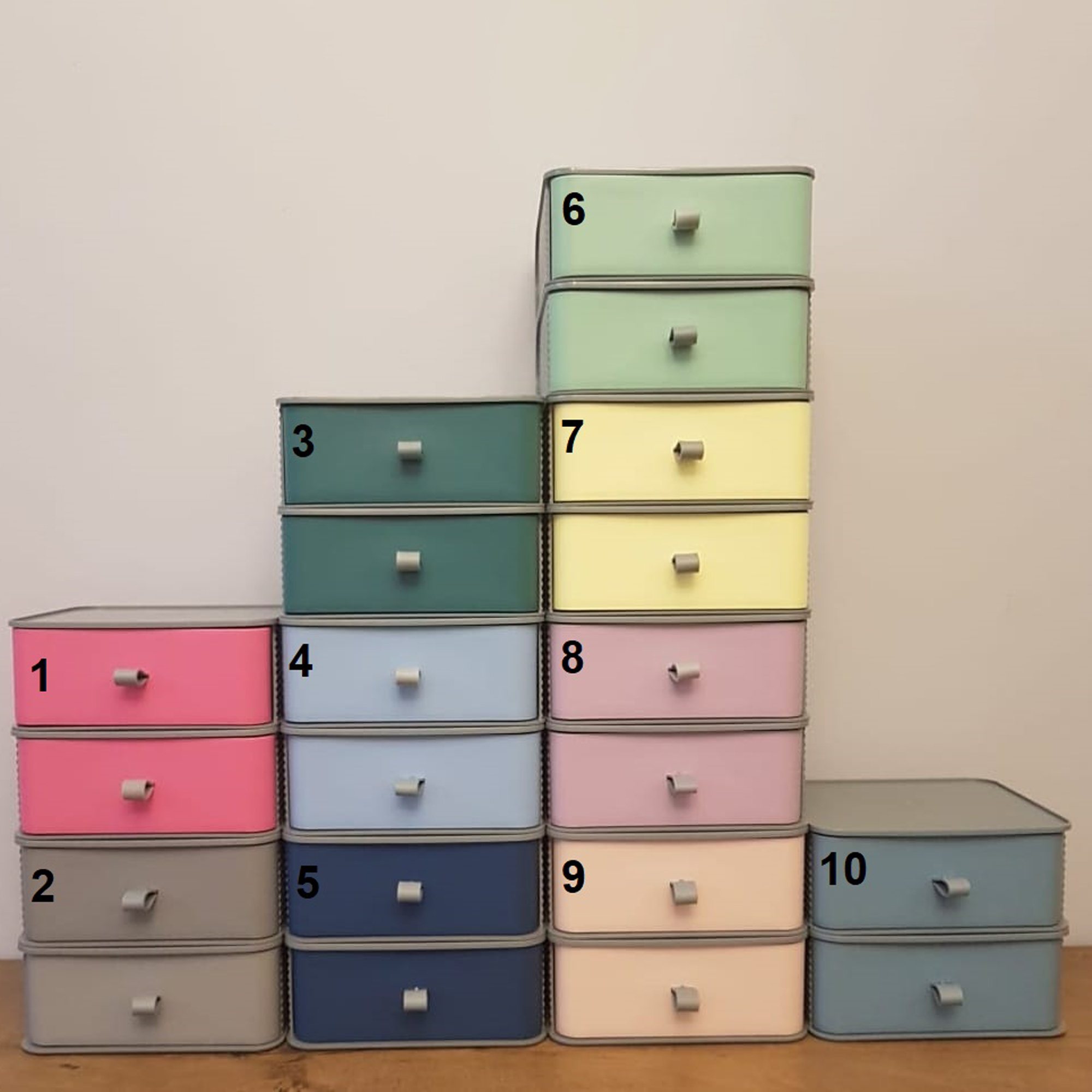 Sorter szufladka 17,5 x 19,5 x 7 cm jasny różowy DOMOTTI