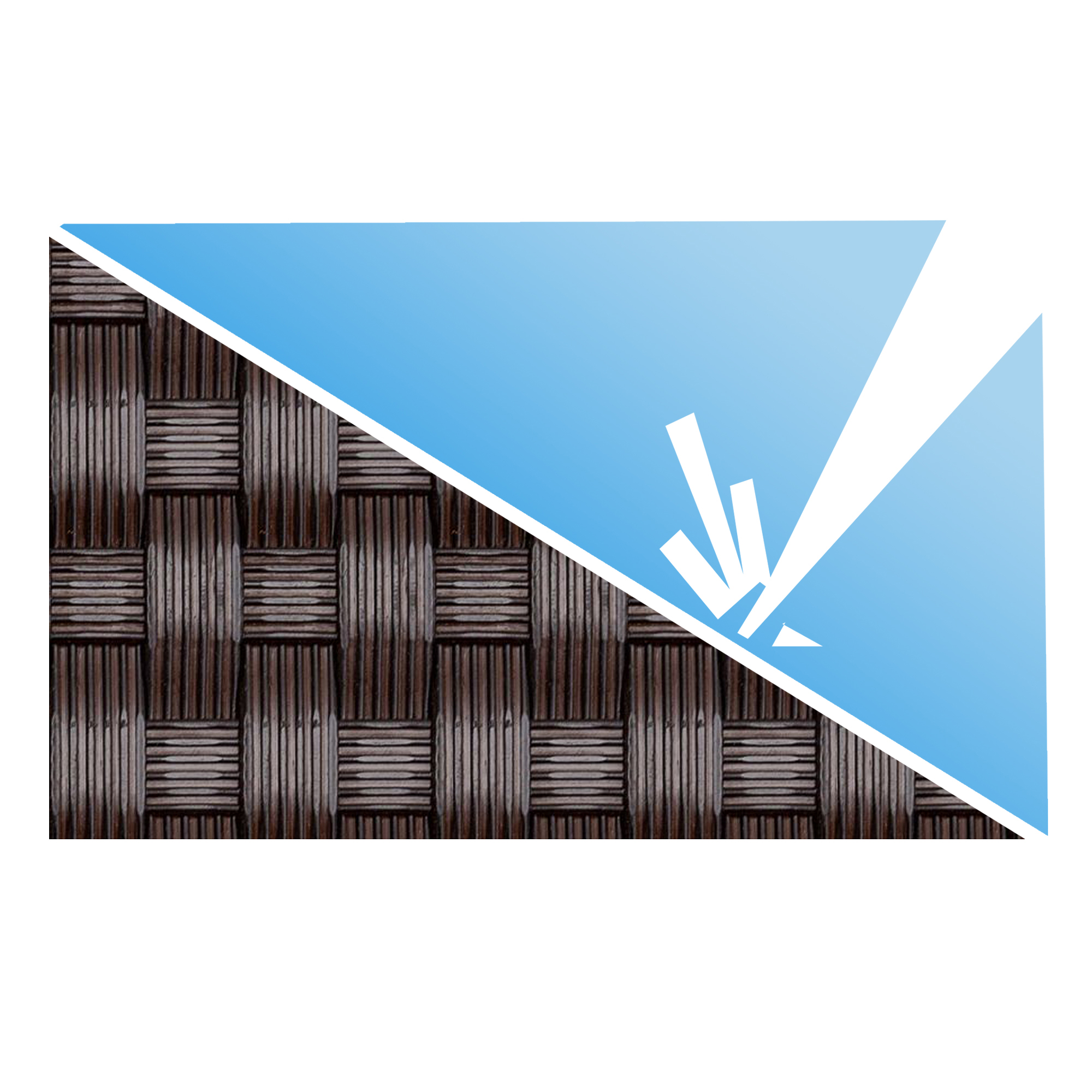 Donica Tress 46 x 46 x 46 cm wenge PATIO