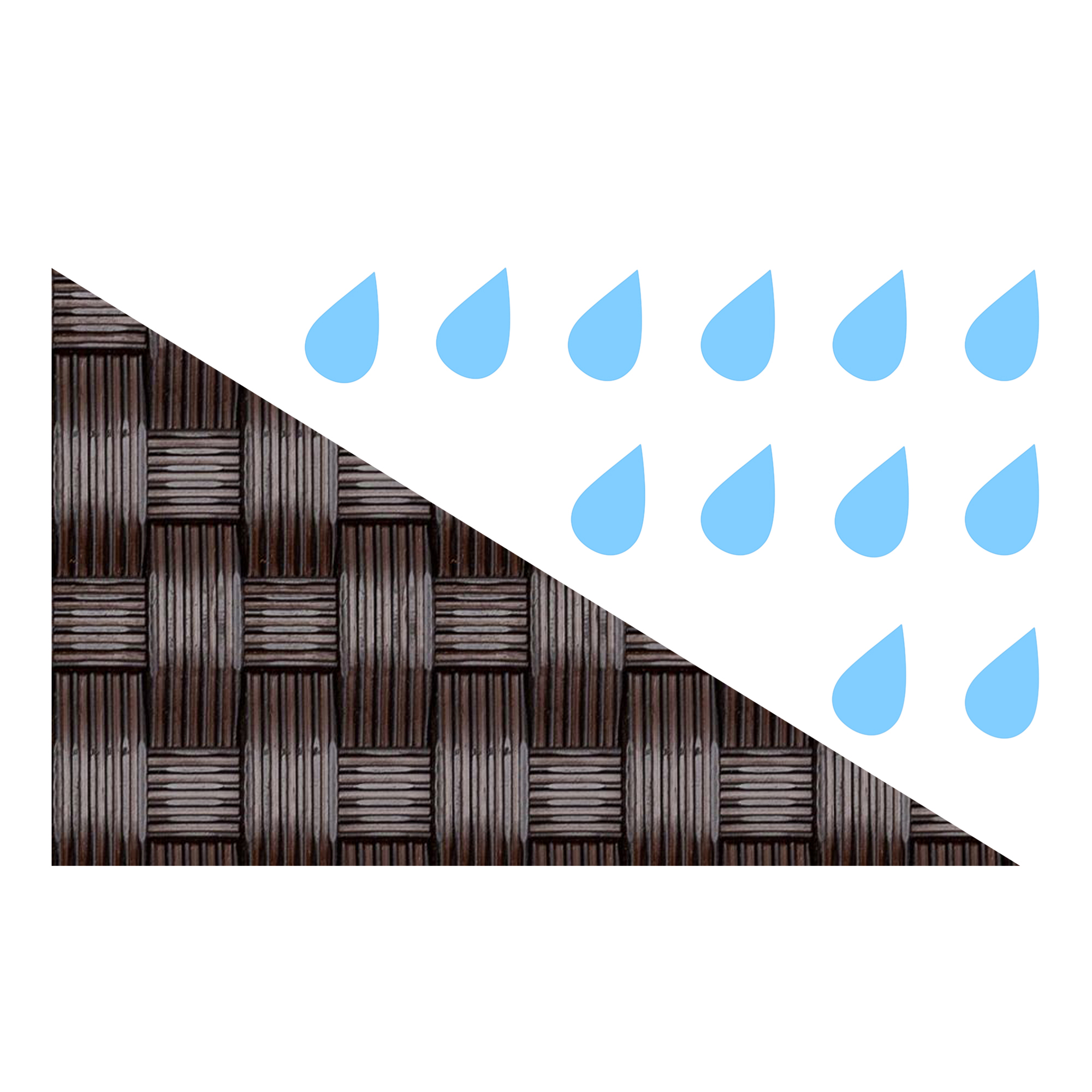 Donica Tress 46 x 46 x 46 cm wenge PATIO