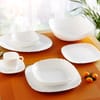 Komplet obiadowy Lotusia 19-elementowy LUMINARC (salaterka 25 x 25 cm)