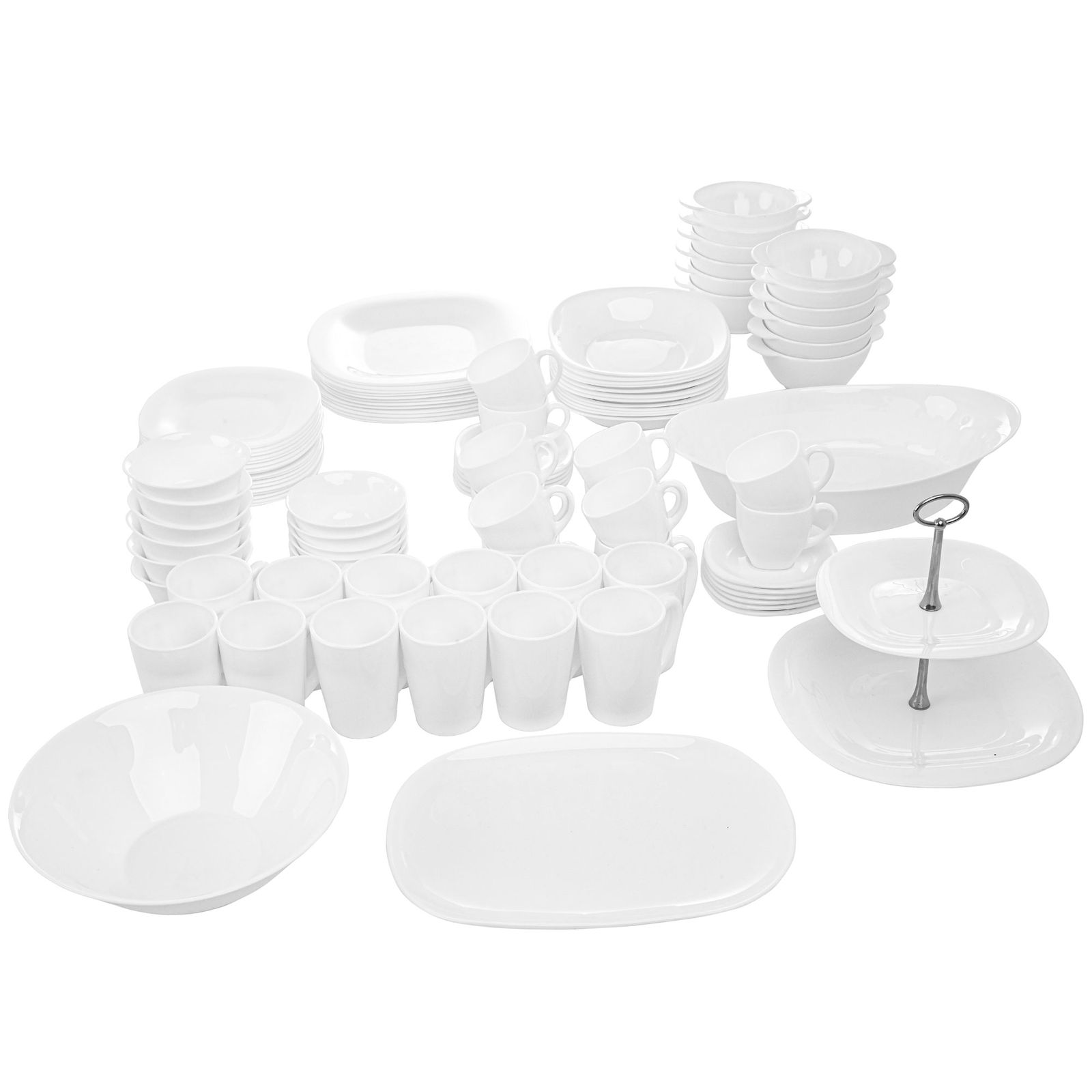 Tafelservice Carine White 100-Tlg. LUMINARC
