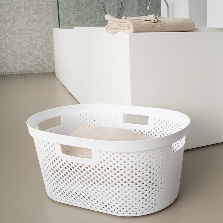 Storage box with lid 45L Infinity light grey CURVER