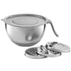 Miska ze stali nierdzewnej z zestawem tarek Solution szara 20 cm AMBITION
