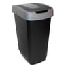 Kosz uchylny do segregacji 50 l Domino czarno-szary JOTTA