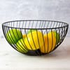 Fruit basket Decor 25 cm black DOMOTTI