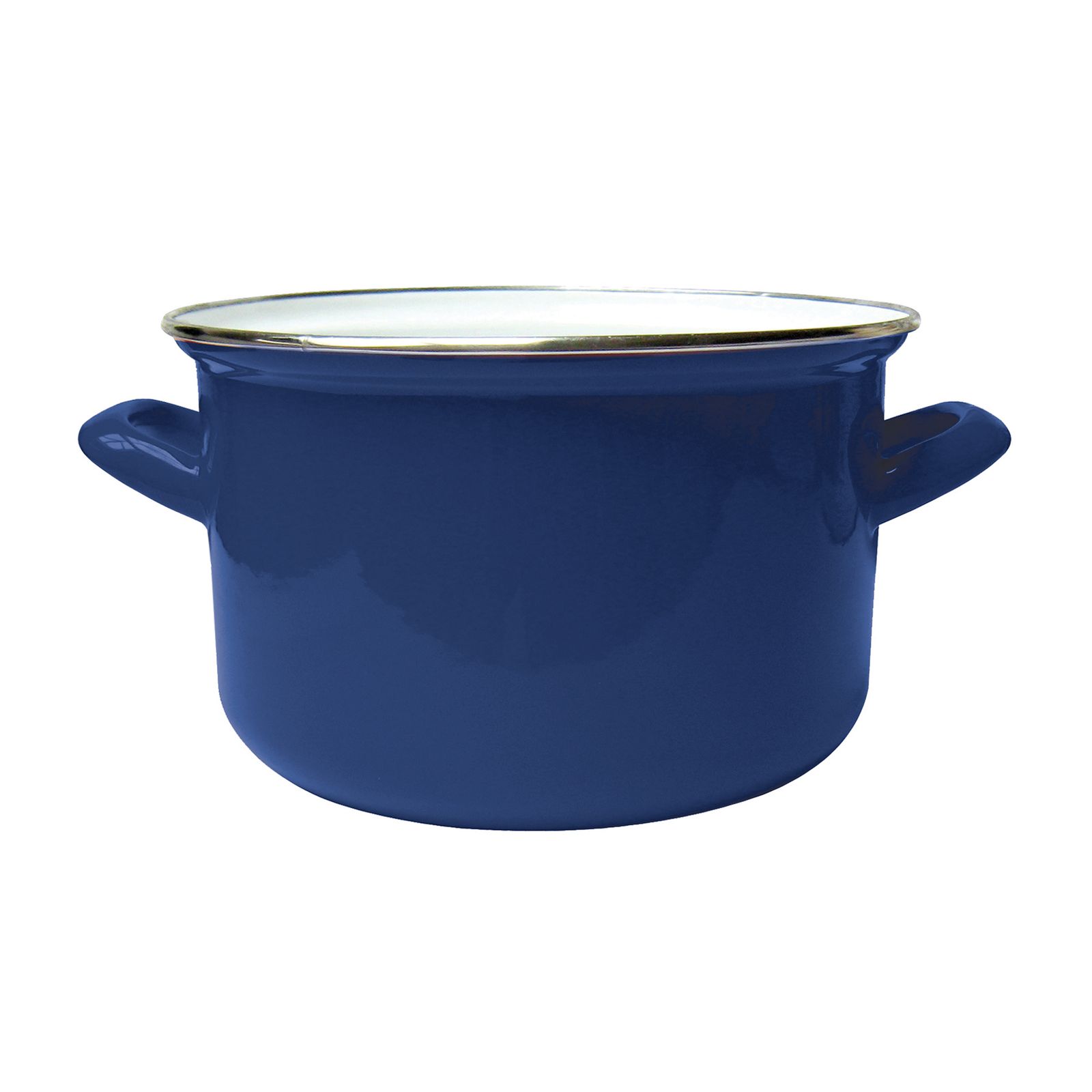 Cooking pot enameled 20 cm 3,6 l Induction blue EMALIA OLKUSZ