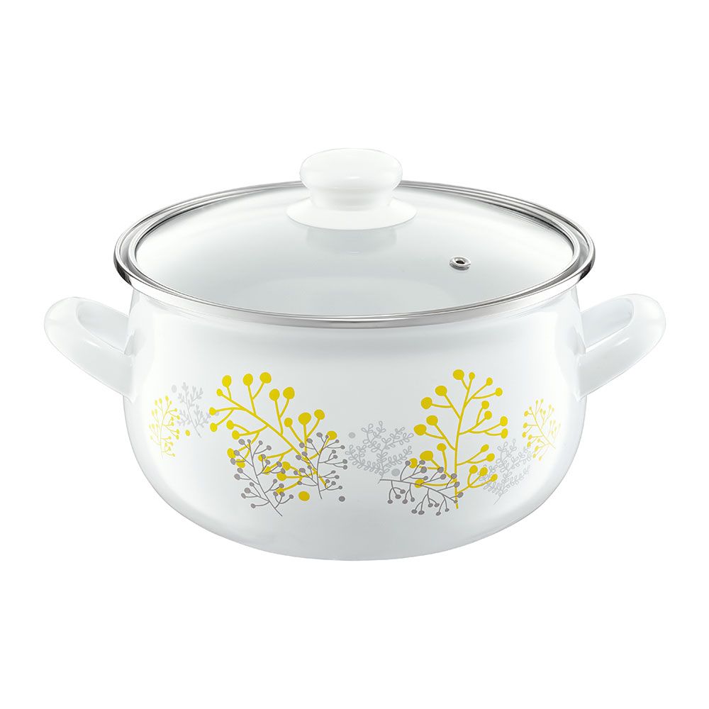 Enameled pot with lid 18 cm / 3,1 l AMBITION