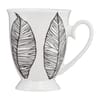 Kubek porcelanowy Diana Liście Czarne 300 ml AMBITION