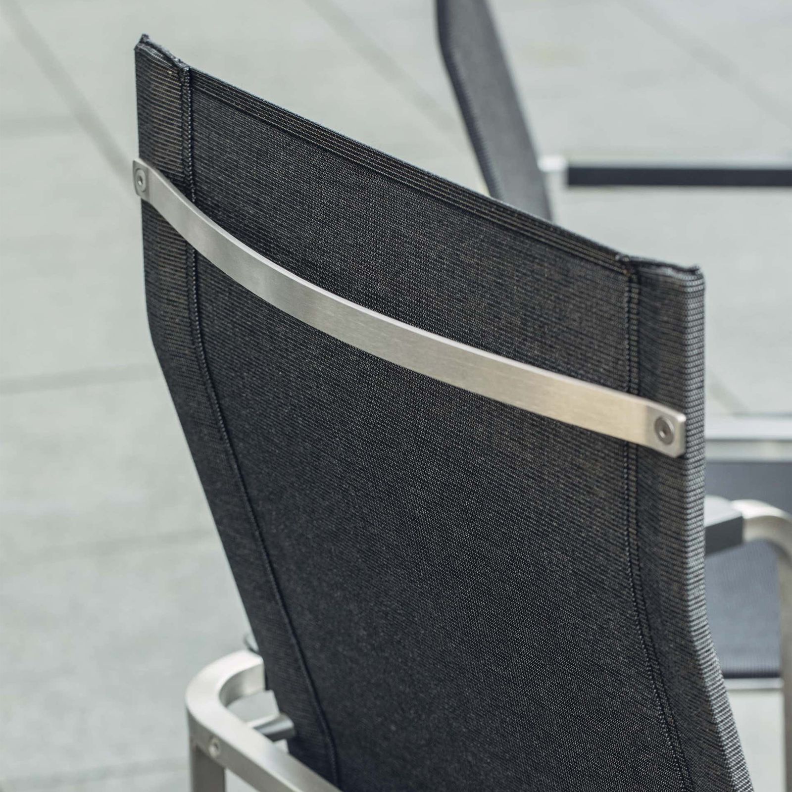 Krzesło ogrodowe Feel antracytowe / stal KETTLER