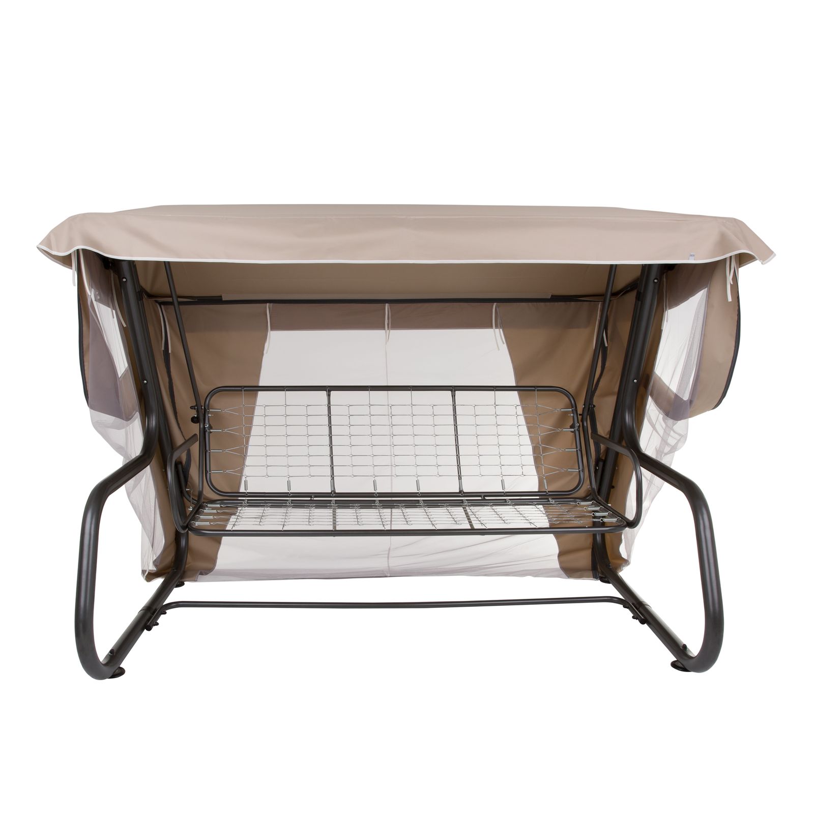 Dach z moskitierą do huśtawki ogrodowej 228 x 126 cm Rimini / Venezia cappucino D031-15CW PATIO