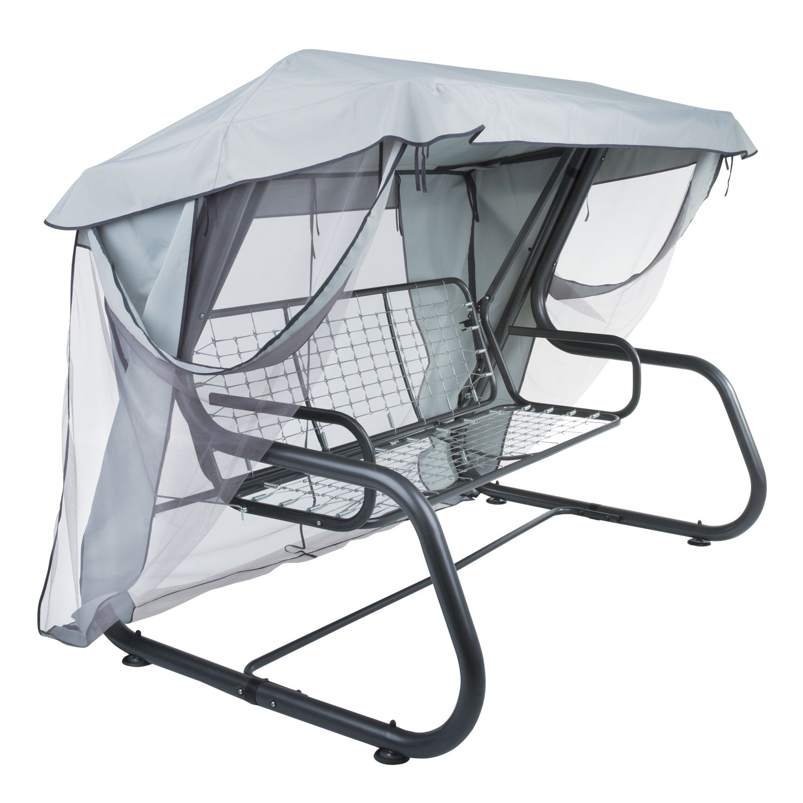 Dach z moskitierą do huśtawki ogrodowej 228 x 126 cm Rimini / Venezia D031-06CW PATIO