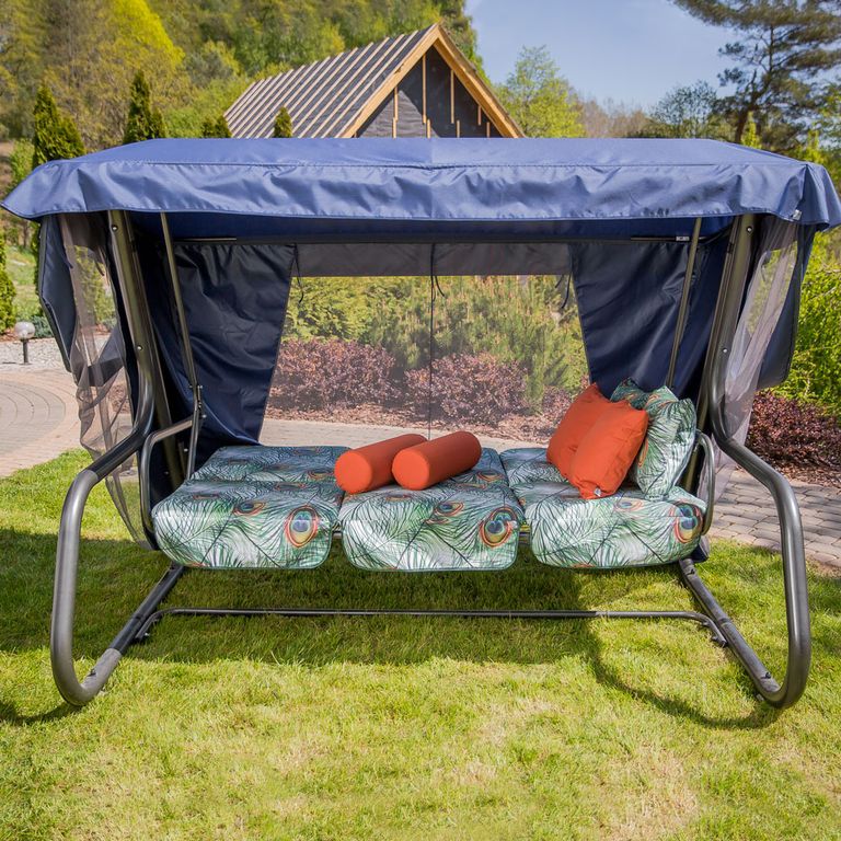 Huśtawka ogrodowa z moskitierą Venezia Lux G036-02LB PATIO