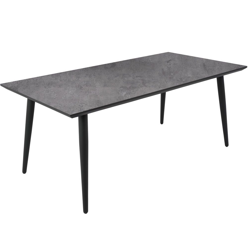 Keramischer Tisch Hugo 180 x 90 x 72 cm grau PATIO