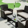 Rattan Furniture set Alaska Black