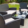 Rattan Furniture set Alaska Black