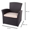 Rattan Furniture set Alaska Black