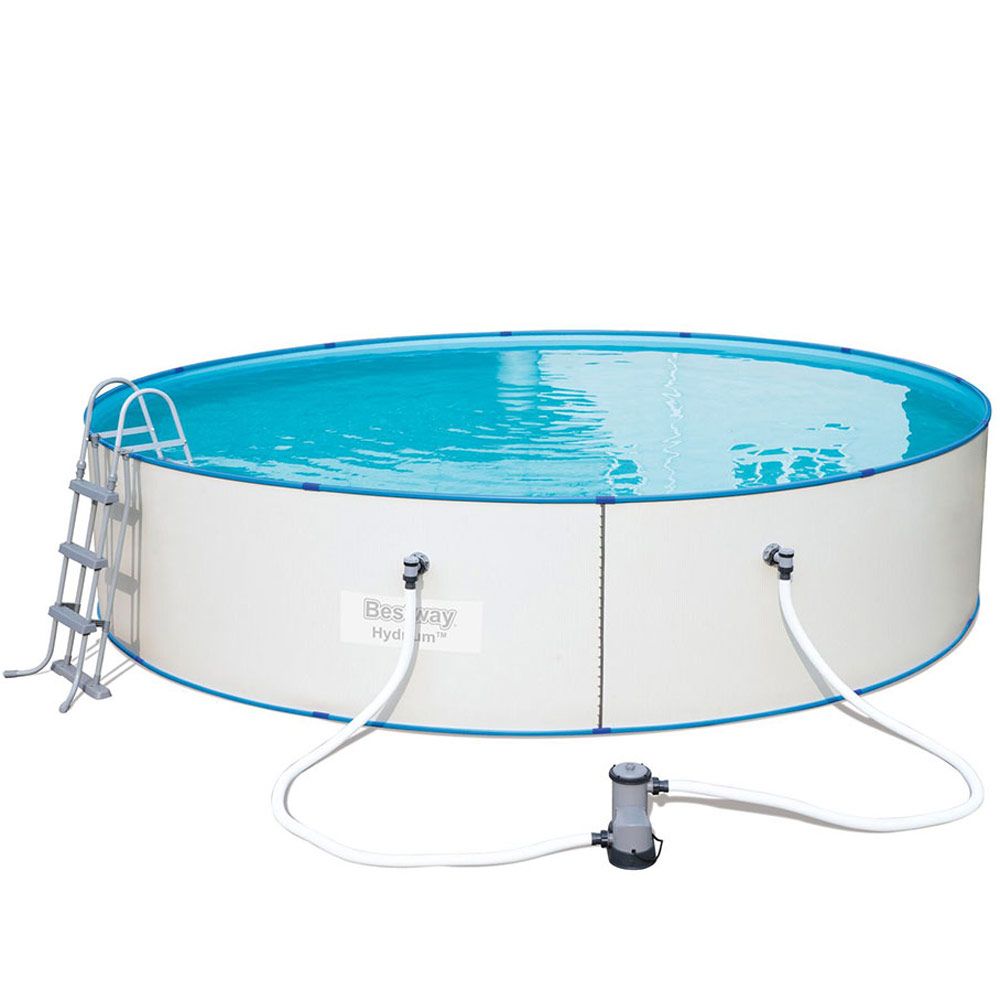 Runder Pool mit einem Metallrahmen Hydrium Splasher  488 x 107 cm 19074 l BESTWAY