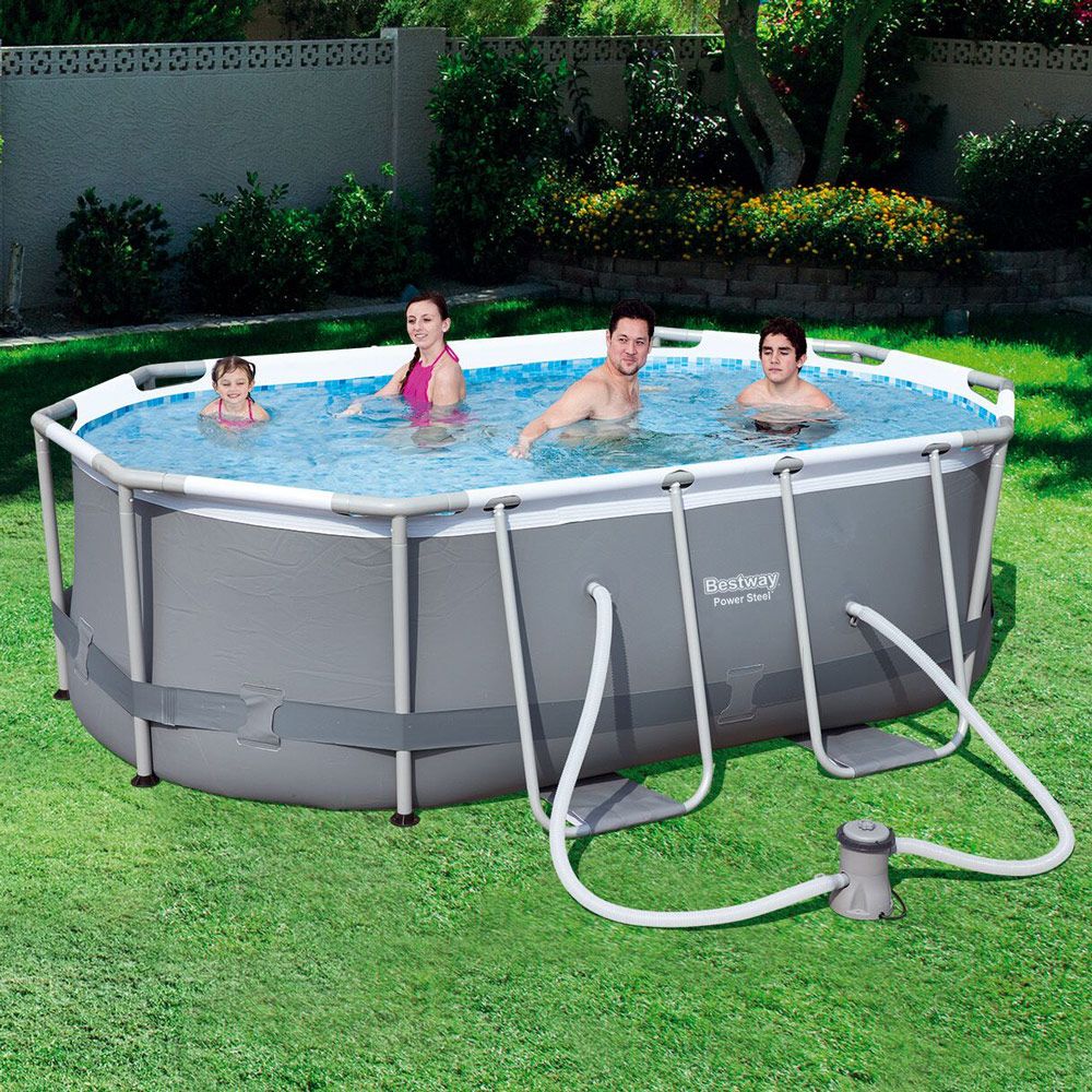 Piscina de superficie con marco de acero Power Steel 300 x 200 x 84 cm 3668 l BESTWAY