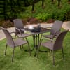 Záhradný stôl Dine & Relax Ceramico / Antracit 70 x 70 cm PATIO