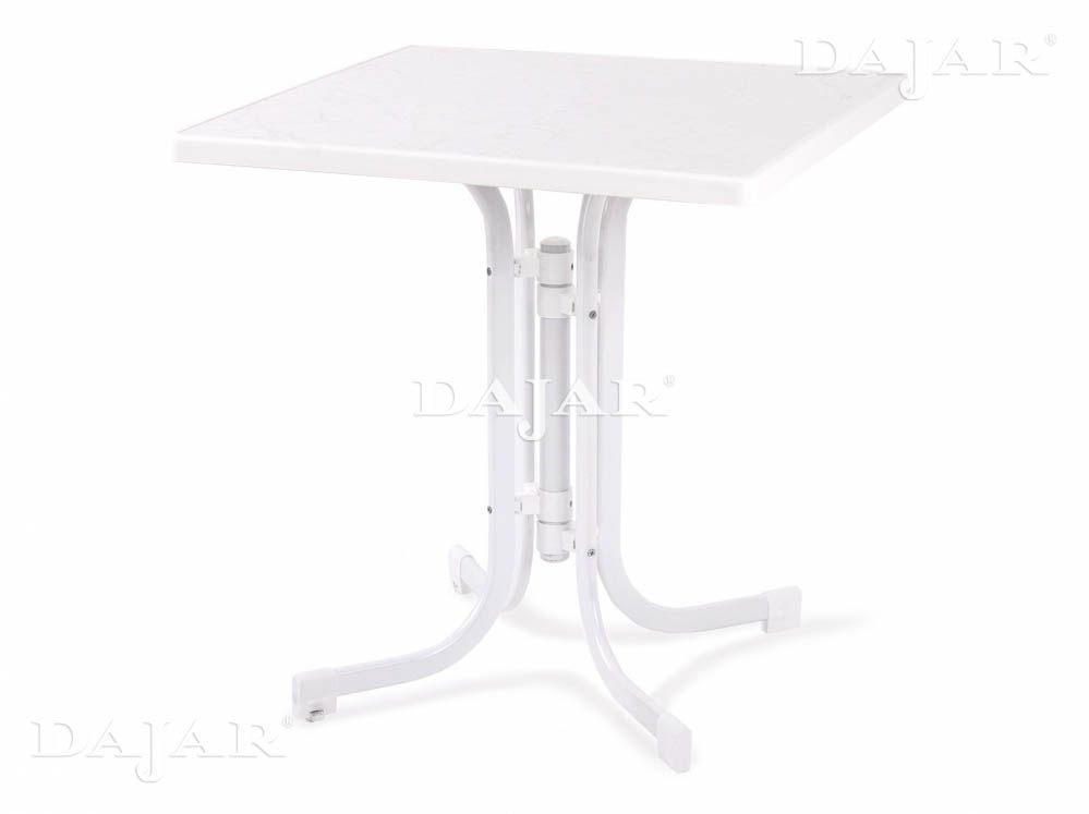 Hinge table Dine & Relax 70x70cm white PATIO