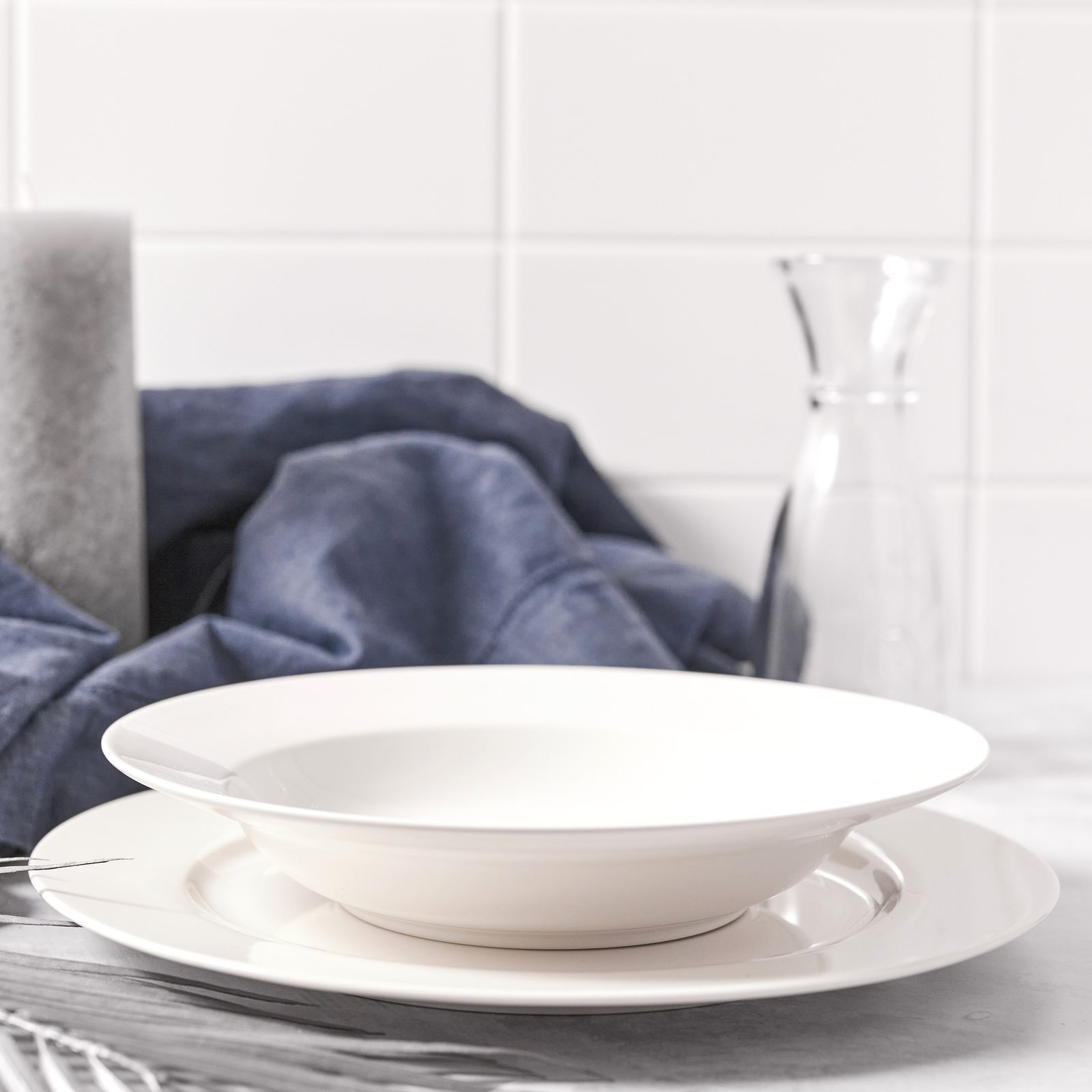 Serwis obiadowy 36-elementowy Aura White